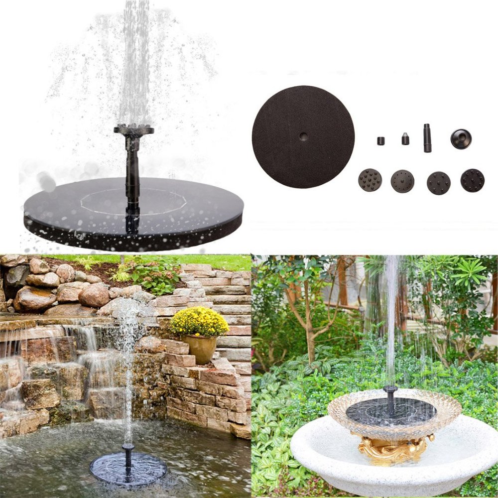 190L/H Solar Powered Bird Bath Fountain Pump